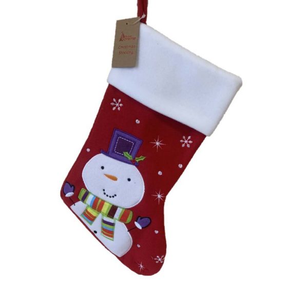 Luxury Snowman  Stocking